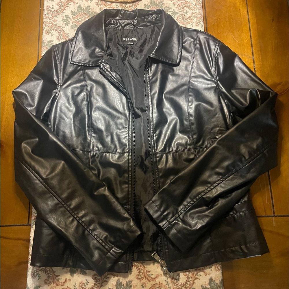 Vintage Wet Seal Leather Jacket